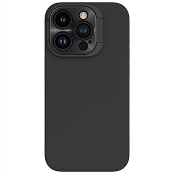 NILLKIN Lenswing Magnetiskt Telefonfodral för iPhone 15 Pro Max Kameraskydd Kickstand Silikonskal Kompatibelt med MagSafe - Svart