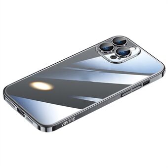 SULADA JINGJIA-serien för iPhone 15 Pro Max hårt PC-klart skal med härdat glasobjektivfilm, elektropläterad telefonfodral.