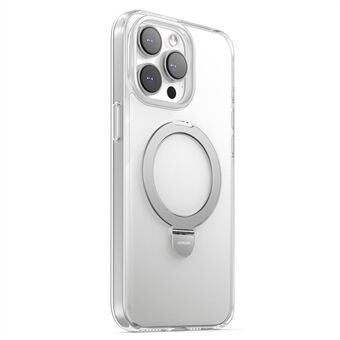 JOYROOM JR-BP004 För iPhone 15 Pro Max Matt Hudberöringsstöd Kickstand-fodral Kompatibel med MagSafe PC+TPU-telefonfodral - Transparent