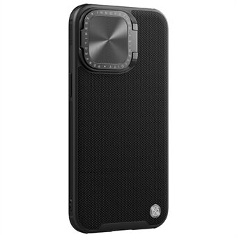 NILLKIN För iPhone 15 Pro Max Texturerad Ställbar Mobilskal Kickstand PC + TPU Hybriddäck Kompatibel med MagSafe