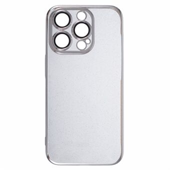 För iPhone 15 Pro Max-skal tunn PC-glitterskal med linsfilm