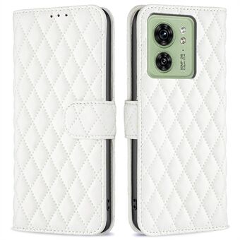 BINFEN COLOR BF Style-14 för Motorola Edge 40 5G plånbokstelefon Läderfodral med tryckt Stand Smartphone skal