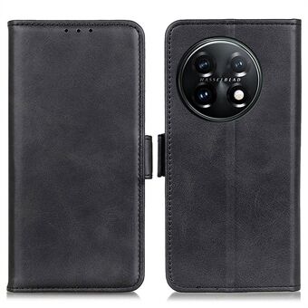 För OnePlus 11 5G telefonfodral Magnetisk plånbok Vikbart Stand Anti-damm Kohud Texture PU Läderfodral