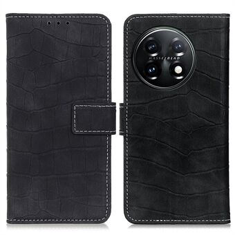 Mobilfodral för OnePlus 11 5G, flip läder Stand Crocodile Texture Anti-fall skyddande telefonfodral