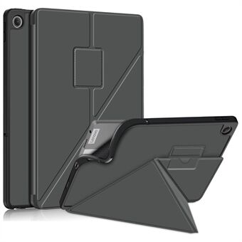 För Lenovo Tab M10 Plus (3:e gen) / Xiaoxin Pad 2022 10.6 tum 125F / 128F Origami-stativ PU-läder + TPU-plattfodral stötsäker skydd med automatisk väckning / viloläge.