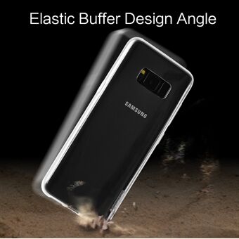 X-LEVEL Clear TPU Anti-slip Mobiltelefonskydd för Samsung Galaxy S8 G950 - Transparent