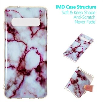 Marble Pattern IMD TPU Soft Back Case för Samsung Galaxy S10