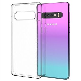 För Samsung Galaxy S10 Klart, mjukt Scratch -telefonfodral Supertunnt bakstycke mot fingeravtryck och repor