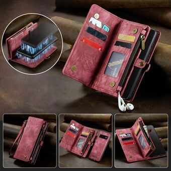 CASEME 008-serien för Samsung Galaxy S10 Plus Avtagbar 2-i-1 multifunktionell plånbok PU-läderfodral