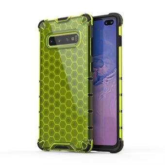 Honeycomb Shock Absorber TPU + PC Hybrid Phone Case for Samsung Galaxy S10 Plus
