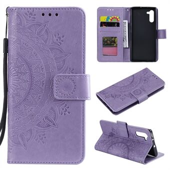 Imprint Flower Leather Wallet Case för Samsung Galaxy Note 10 / Note 10 5G