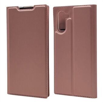 Magnetic Adsorption Leather with Card Holder Phone Shell for Samsung Galaxy Note 10 / Note 10 5G