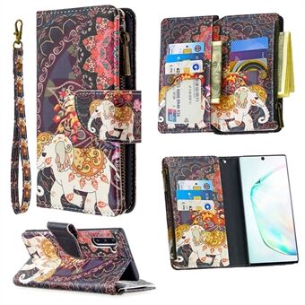 Patterned Zipper Wallet Leather Phone Case for Samsung Galaxy Note 10/Note 10 5G