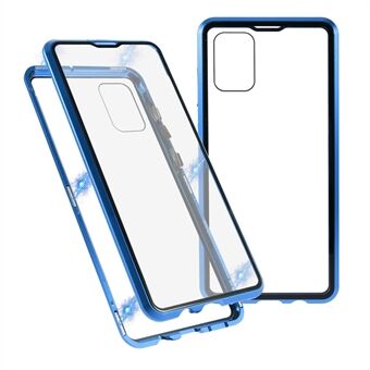 Metallram + Skyddsväska i härdat glas för Samsung Galaxy A71