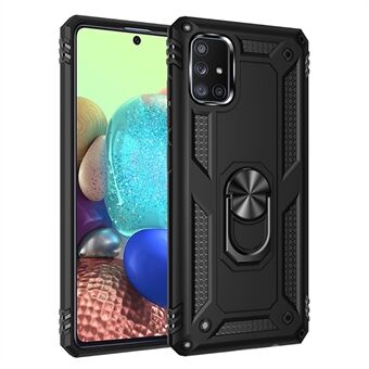 360° Rotatable Ring Kickstand Armor PC+TPU Combo Case for Samsung Galaxy A71 5G SM-A716