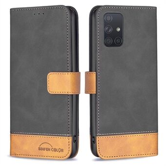 BINFEN COLOR BF Leather Case Series-7 for Samsung Galaxy A71 4G SM-A715, Style 11 Foldable Stand Wallet Design PU Leather Case with TPU Inner Case