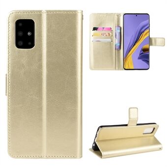 För Samsung Galaxy S20 Plus Crazy Horse Plånbok Läderfodral med rem