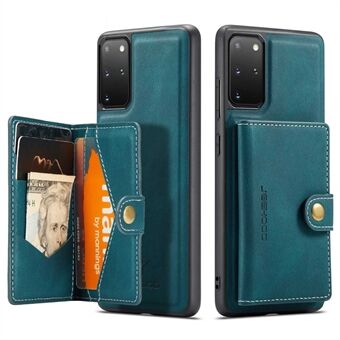 JEEHOOD For Samsung Galaxy S20 Plus 4G/S20 Plus 5G Detachable 2-in-1 Phone Cover PU Leather Coated TPU Wallet Kickstand Case