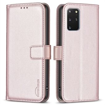 BINFEN COLOR BF17 för Samsung Galaxy S20 Plus 4G / 5G Slim-Fit telefonfodral Stand Magnetisk plånbok PU-läderfodral