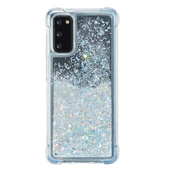 Glitter Powder Quicksand Inside TPU Shell för Samsung Galaxy S20