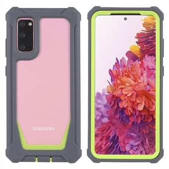 För Samsung Galaxy S20 4G / S20 5G Precise Cutout Stötsäker Anti-dropp mjuk TPU ram + Akryl Baksida Avtagbar 2-i-1 mobiltelefonfodral