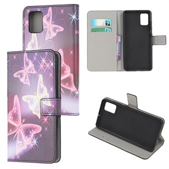 Mönstertryckt plånboksläderfodral för Samsung Galaxy A41 (global version)