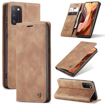 CASEME 013-seriens skal Autoabsorberat plånboksfodral i läder för Samsung Galaxy A41 (global version)