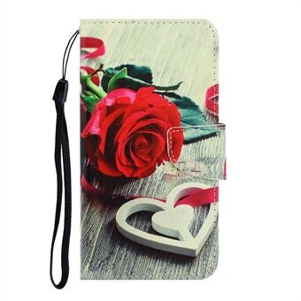 Pattern Printing Flip Leather Wallet Phone Cover for Samsung Galaxy A21s