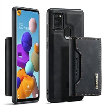 DG.MING M2-serien avtagbar magnetisk plånbok PU-läderbelagd hybridfodral med stöd för Samsung Galaxy A21s