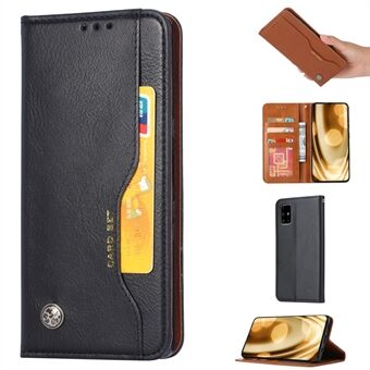 Auto-absorberad PU läder Stand plånbok telefon Shell för Samsung Galaxy Note 20 / Not 20 5G