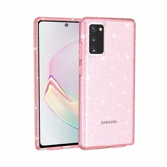 Glittery Powder PC TPU Hybrid Phone Case Covering för Samsung Galaxy Note 20
