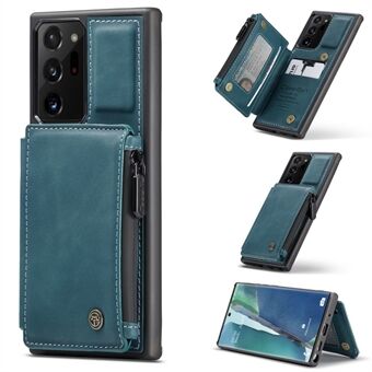 CASEME C20 dragkedjeficka kortplatser PU-läderbelagd TPU-skyddsfodral för Samsung Galaxy Note20 Ultra/Note20 Ultra 5G