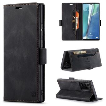 AUTSPACE A01-serien RFID-blockerande retro plånboksfodral i matt läder för Samsung Galaxy Note20 Ultra/Note20 Ultra 5G
