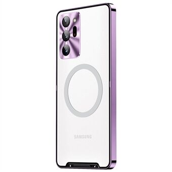 För Samsung Galaxy Note20 Ultra 4G Anti-Drop telefonskydd TPU baksida + galvanisering metallkant integrerat Edge matt fodral