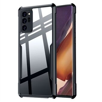 XUNDD för Samsung Galaxy Note20 Ultra 5G / Note20 Ultra Phone Case Akryl+TPU Slim Phone Cover - Svart Transparent
