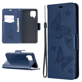 Avtryck fjärilar med plånboksfodral till Samsung Galaxy A42 5G