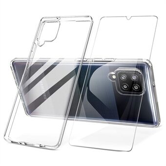 Telefonfodral TPU Bakskal + Skärmskydd i härdat glas för Samsung Galaxy A42 5G