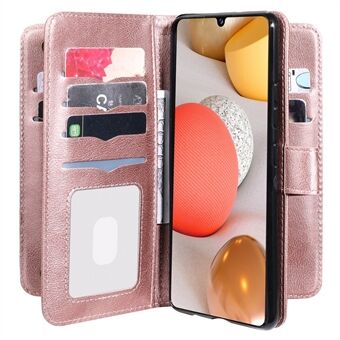 Plånboksfodral för telefonskal i läder med flerfunktions 10 kortplatser för Samsung Galaxy A42 5G