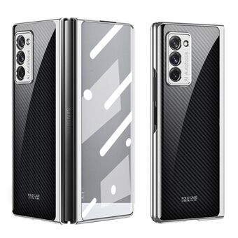 All-inclusive frontglastelefonskal Anti-Drop Mönsterutskrift Supertunt hopfällbart telefonfodral för Samsung Galaxy Z Fold2 5G / W21