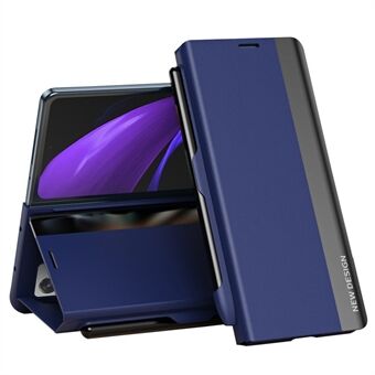 HAD PC-telefonfodral för Samsung Galaxy Z Fold2 5G Fallbeständigt skyddande skydd Stand stativfodral med penna/pennafack