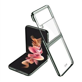 Stötsäker galvanisering Vikbar hård PC-telefonskal Mobiltelefonväska till Samsung Galaxy Z Flip 5G