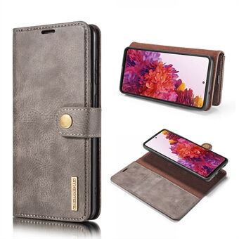 DG.MING Löstagbart 2-i-1 delat plånboksskal i läder + PC-bakfodral för Samsung Galaxy S20 FE 4G / 5G / S20 Lite / S20 FE 2022