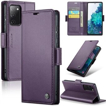 CASEME 023-serien för Samsung Galaxy S20 FE / S20 FE 5G / S20 FE 2022 / S20 Lite telefonläderfodral RFID-blockerande plånboksfodral