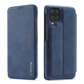 LC.IMEEKE Telefonfodral i retrostil i läder med korthållare för Samsung Galaxy A12