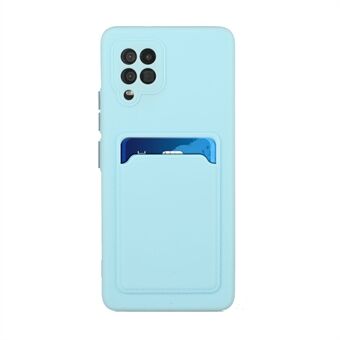 Mjukt TPU-skydd för telefonskydd med korthållare till Samsung Galaxy M12 / A12