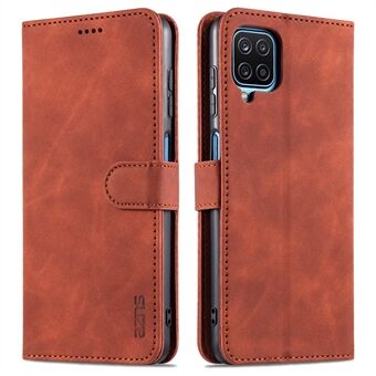 AZNS PU läder telefonfodral plånboksfodral med Stand för Samsung Galaxy A12