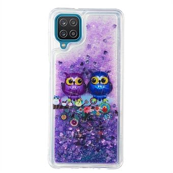 Fullständigt skydd Edge Quicksand Glitter TPU Mobiltelefonfodral till Samsung Galaxy A12 - Hög
