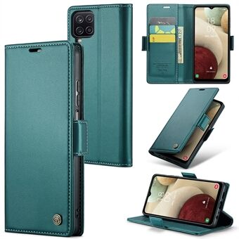 CASEME 023-serien för Samsung Galaxy A12 RFID-blockerande plånbok Telefonfodral Sidolås Stand