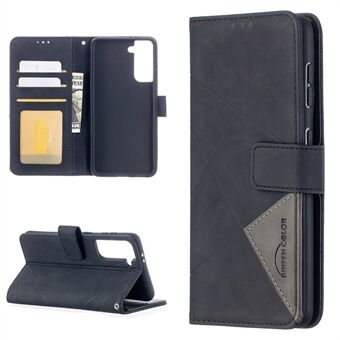 Geometric Texture Plånbok Stand Läderfodral till Samsung Galaxy S21 5G
