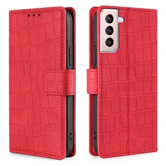 Crocodile Texture Stand Plånbok Läderfodral till Samsung Galaxy S21 5G